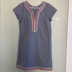 NWOT Mud Pie Chambray Shift Dress, Sz S